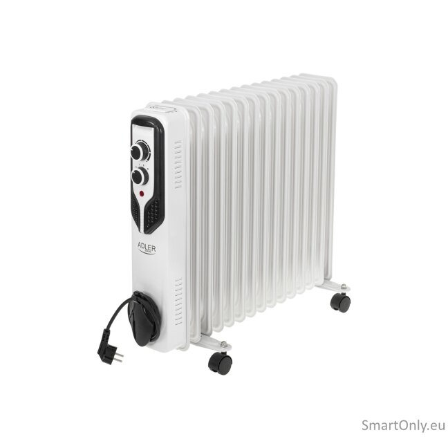 Adler | Oil-Filled Radiator | AD 7819 | Oil Filled Radiator | 2500 W | Number of power levels 3 | White 1 Adler | Oil-Filled Radiator | AD 7819 | Oil Filled Radiator | 2500 W | Number of power levels 3 | White 1
