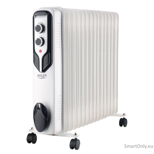 Adler | Oil-Filled Radiator | AD 7819 | Oil Filled Radiator | 2500 W | Number of power levels 3 | White Adler | Oil-Filled Radiator | AD 7819 | Oil Filled Radiator | 2500 W | Number of power levels 3 | White
