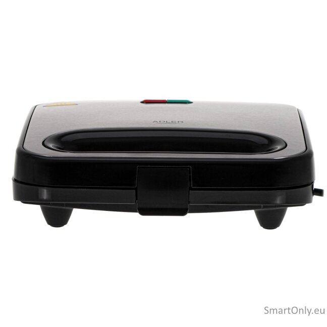 Adler Sandwich Maker | AD 3076 | 1000 W | Number of plates 1 | Black/Silver 4 Adler Sandwich Maker | AD 3076 | 1000 W | Number of plates 1 | Black/Silver 4