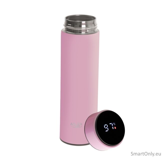 Adler | Thermal Flask | AD 4506p | Material Stainless steel/Silicone | Pink 1 Adler | Thermal Flask | AD 4506p | Material Stainless steel/Silicone | Pink 1