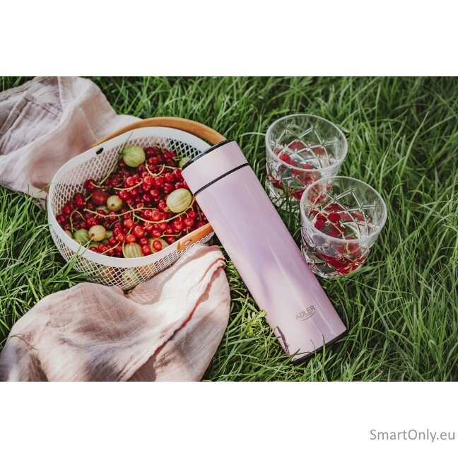 Adler | Thermal Flask | AD 4506p | Material Stainless steel/Silicone | Pink 5 Adler | Thermal Flask | AD 4506p | Material Stainless steel/Silicone | Pink 5