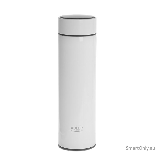 Adler | Thermal Flask | AD 4506w | Material Stainless steel/Silicone | White Adler | Thermal Flask | AD 4506w | Material Stainless steel/Silicone | White