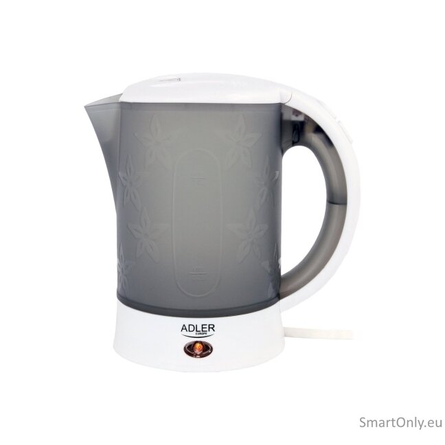 Adler Travel Kettle AD 1268 Standard 600 W 0.6 L Plastic White 3 Adler Travel Kettle AD 1268 Standard 600 W 0.6 L Plastic White 3