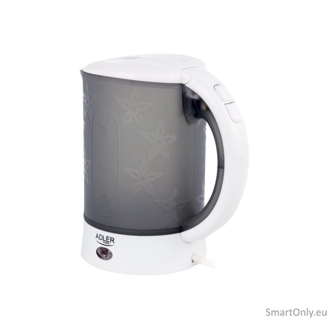 Adler Travel Kettle AD 1268 Standard 600 W 0.6 L Plastic White 2 Adler Travel Kettle AD 1268 Standard 600 W 0.6 L Plastic White 2
