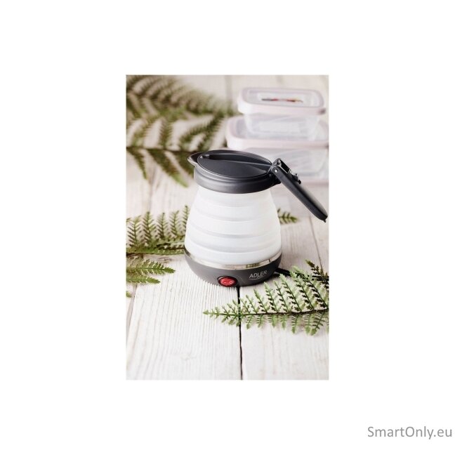 Adler | Travel Kettle | AD 1279 | Electric | 750 W | 0.6 L | Silicon | White 10