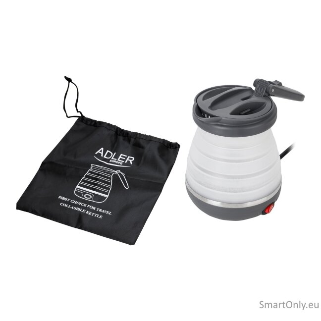 Adler | Travel Kettle | AD 1279 | Electric | 750 W | 0.6 L | Silicon | White 3