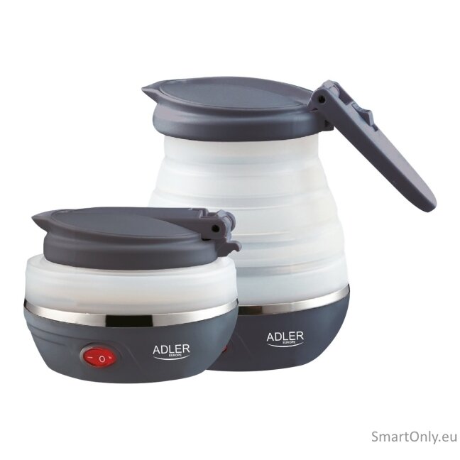 Adler | Travel Kettle | AD 1279 | Electric | 750 W | 0.6 L | Silicon | White 6 Adler | Travel Kettle | AD 1279 | Electric | 750 W | 0.6 L | Silicon | White 6