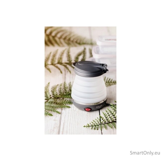 Adler | Travel Kettle | AD 1279 | Electric | 750 W | 0.6 L | Silicon | White 9 Adler | Travel Kettle | AD 1279 | Electric | 750 W | 0.6 L | Silicon | White 9