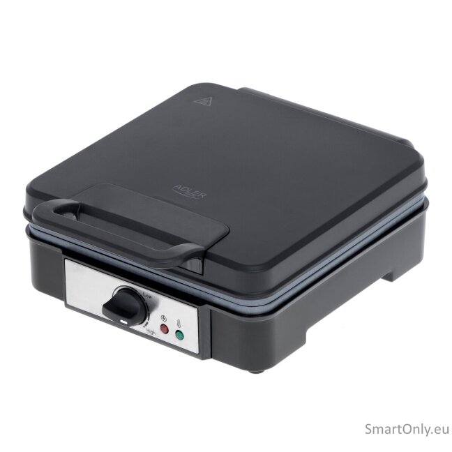 Adler Waffle Maker AD 3049 1200 W Number of pastry 4 Belgium Black 5 Adler Waffle Maker AD 3049 1200 W Number of pastry 4 Belgium Black 5