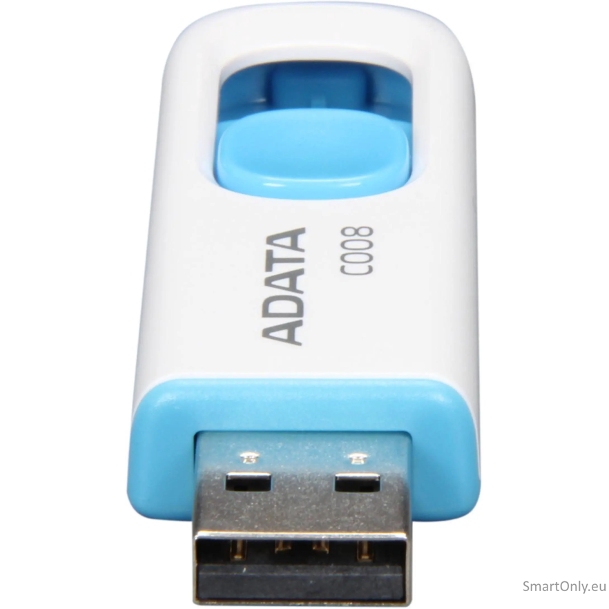 ADATA | C008 | 64 GB | USB 2.0 | White/Blue 2 ADATA | C008 | 64 GB | USB 2.0 | White/Blue 2