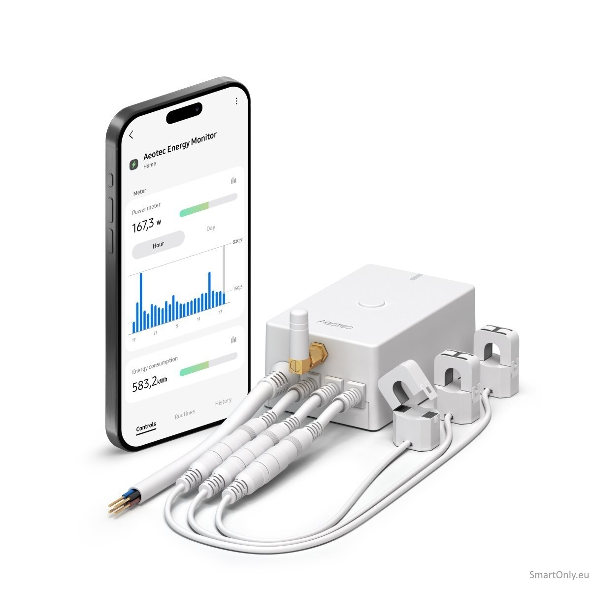 Aeotec Home Energy Meter 8 - three clamps 60A, Z-Wave | AEOTEC 1 Aeotec Home Energy Meter 8 - three clamps 60A, Z-Wave | AEOTEC 1