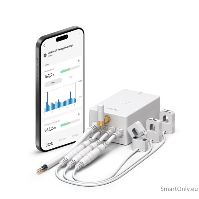 Aeotec Home Energy Meter 8 - three clamps 60A, Z-Wave | AEOTEC 1 Aeotec Home Energy Meter 8 - three clamps 60A, Z-Wave | AEOTEC 1