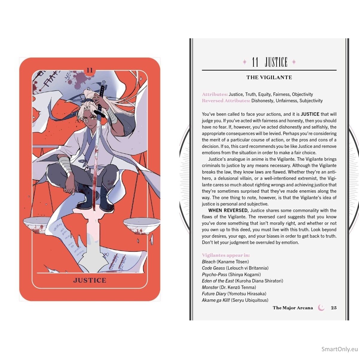 Anime Tarot kortos Simon Element 2