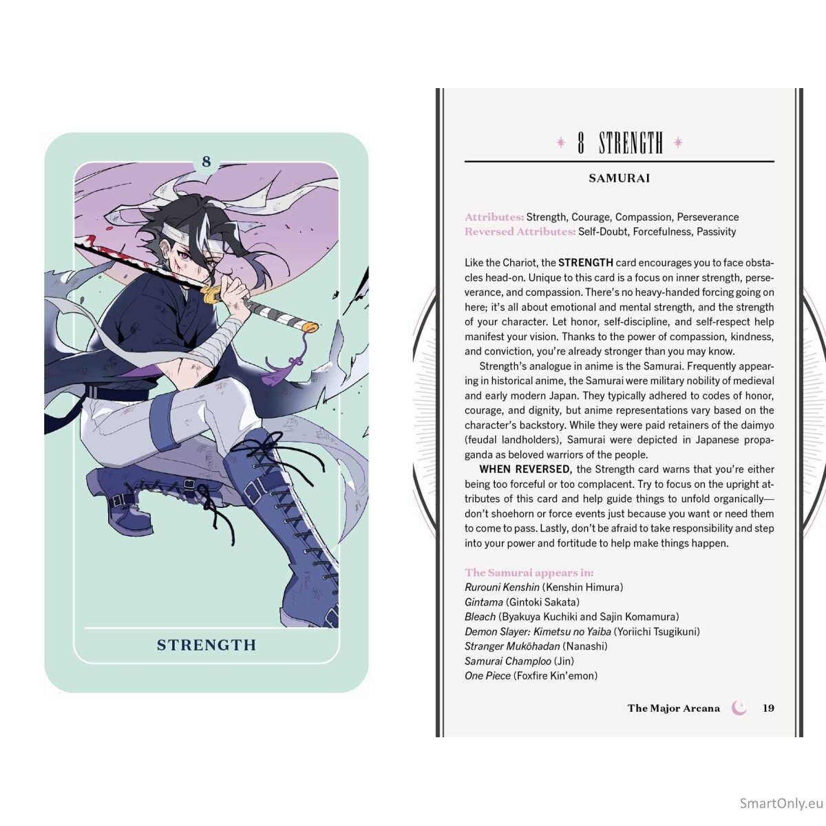Anime Tarot kortos Simon Element 1