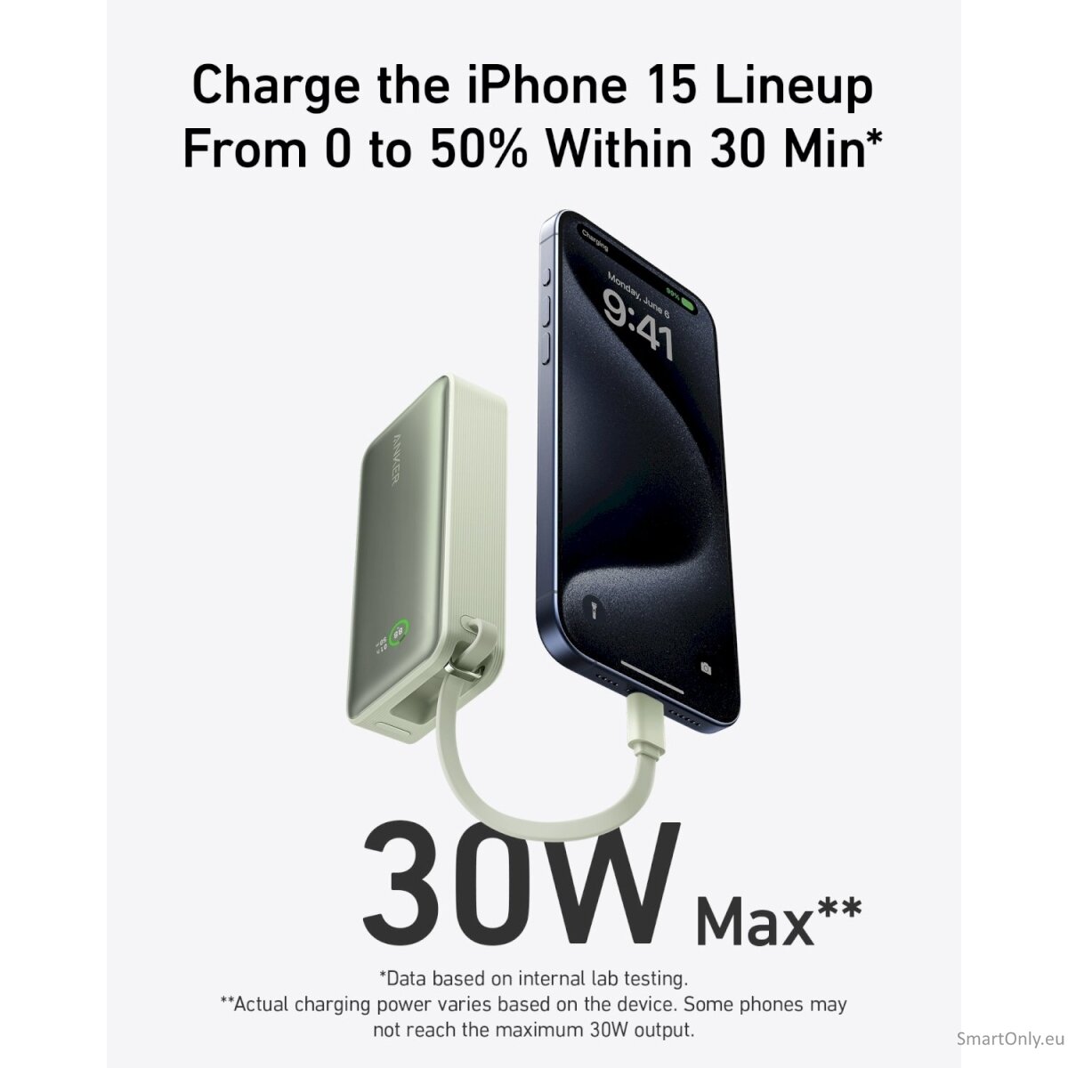 Anker 545 Nano Power Bank 10000mAh, PD 30W, Green | Anker 1 Anker 545 Nano Power Bank 10000mAh, PD 30W, Green | Anker 1