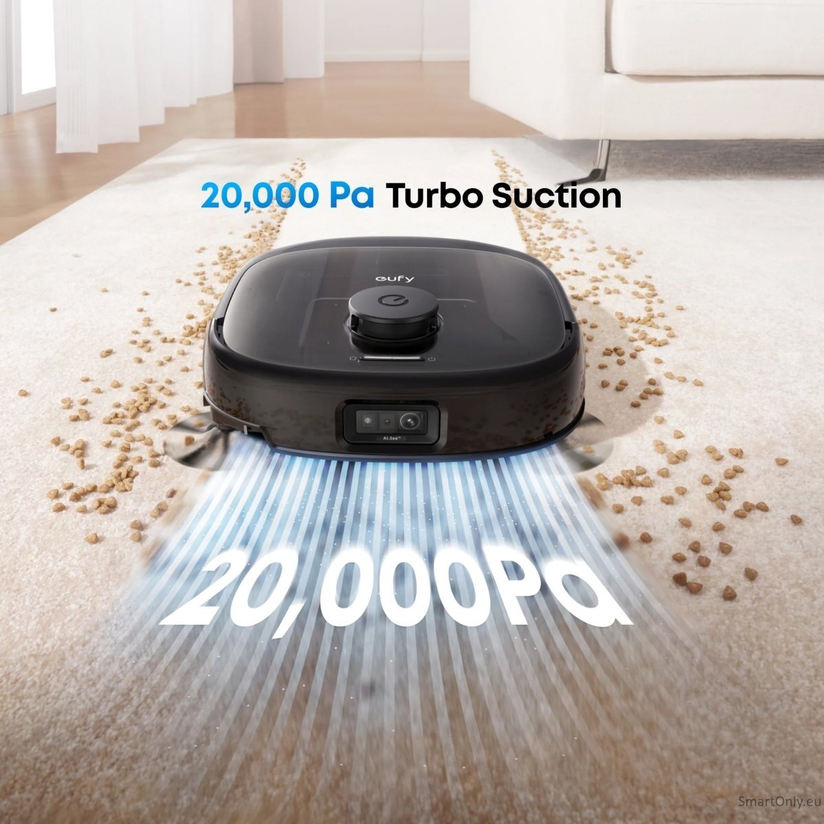 Anker Eufy Robot Vacuum Cleaner | Omni E25 | Wet&Dry | Operating time (max) 180 min | Dust capacity 3 L | 20000 Pa | Black 8 Anker Eufy Robot Vacuum Cleaner | Omni E25 | Wet&Dry | Operating time (max) 180 min | Dust capacity 3 L | 20000 Pa | Black 8