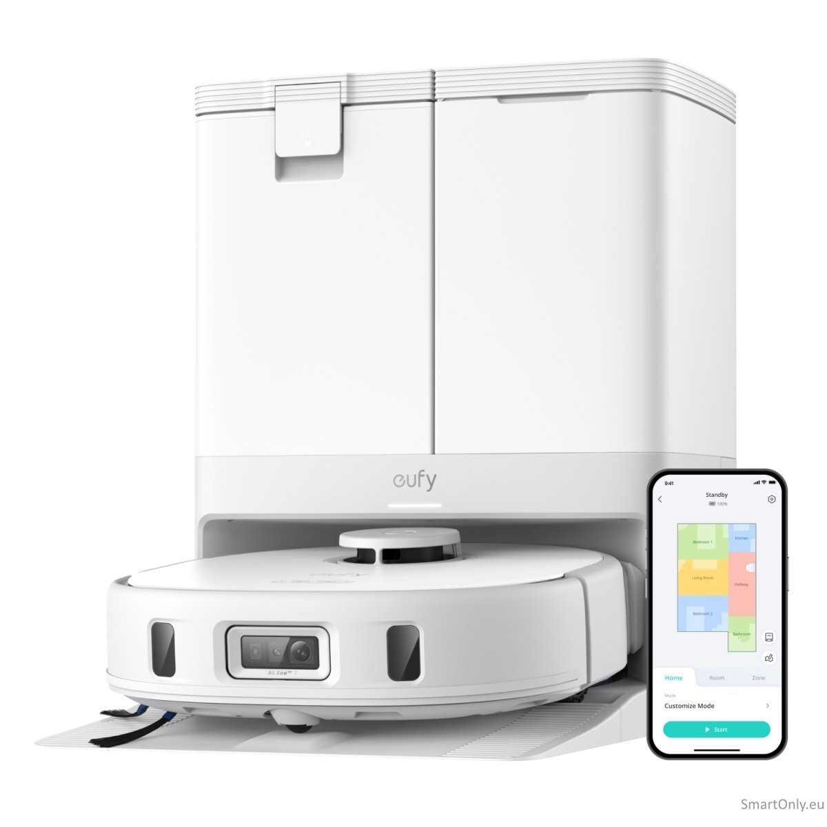 Anker Eufy | Robot Vacuum Cleaner | X10 Pro Omni | Wet&Dry | 5200 mAh | Dust capacity 2.5 L | 8000 Pa | White 1