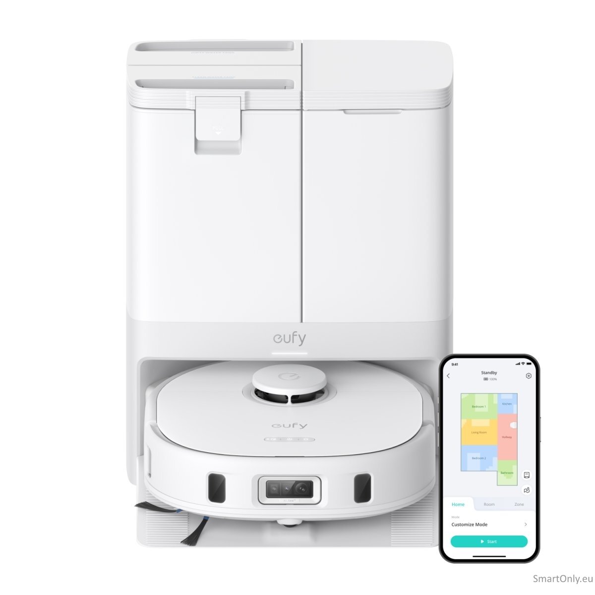 Anker Eufy | Robot Vacuum Cleaner | X10 Pro Omni | Wet&Dry | 5200 mAh | Dust capacity 2.5 L | 8000 Pa | White Anker Eufy | Robot Vacuum Cleaner | X10 Pro Omni | Wet&Dry | 5200 mAh | Dust capacity 2.5 L | 8000 Pa | White