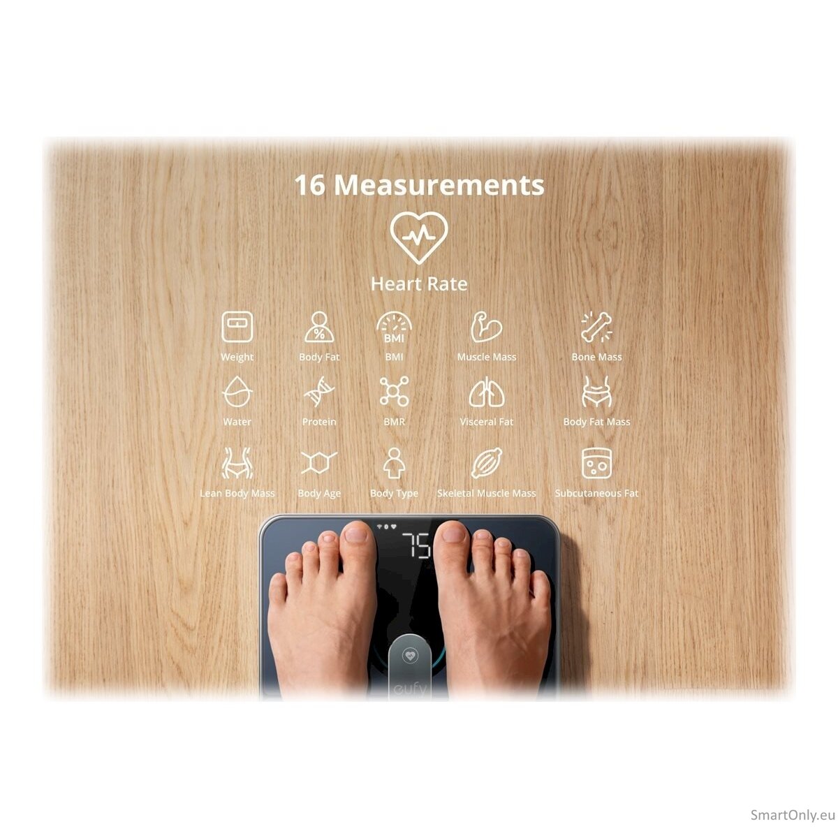 Anker Eufy Smart Scale P2 Pro, Black | Anker Eufy 9
