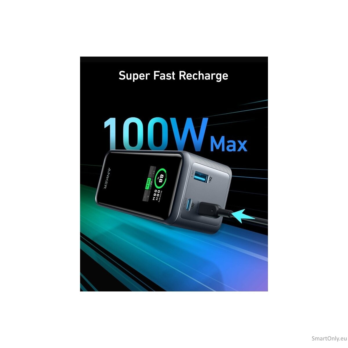 Anker Soundcore Power Bank, 200 W | Prime | 20000 mAh | Black 1 Anker Soundcore Power Bank, 200 W | Prime | 20000 mAh | Black 1