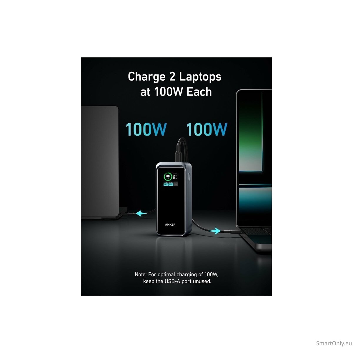 Anker Soundcore Power Bank, 200 W | Prime | 20000 mAh | Black 3 Anker Soundcore Power Bank, 200 W | Prime | 20000 mAh | Black 3