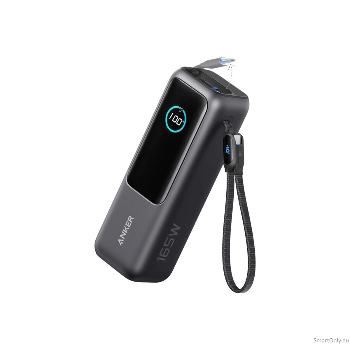 Anker Zolo Powerbank | A1695H11 | 25000 mAh | Built-In USB-C and Retractable Cable) | Grey 8
