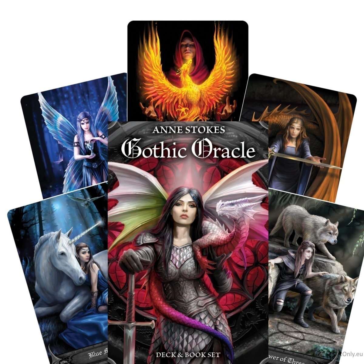 Anne Stokes Gothic Oracle Kortų ir knygos rinkinys US Games Systems Anne Stokes Gothic Oracle Kortų ir knygos rinkinys US Games Systems