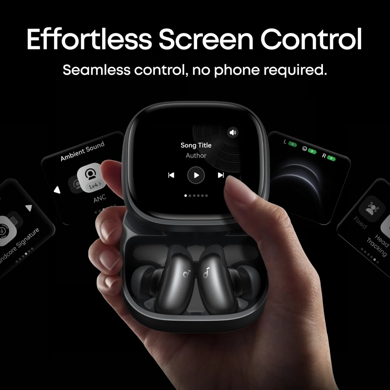 Anker Soundcore Wireless Earbuds | Liberty 5 Pro Max | Bluetooth | In-Ear | Microphone | Black | Noise canceling | Noise reduction 5 Anker Soundcore Wireless Earbuds | Liberty 5 Pro Max | Bluetooth | In-Ear | Microphone | Black | Noise canceling | Noise reduction 5