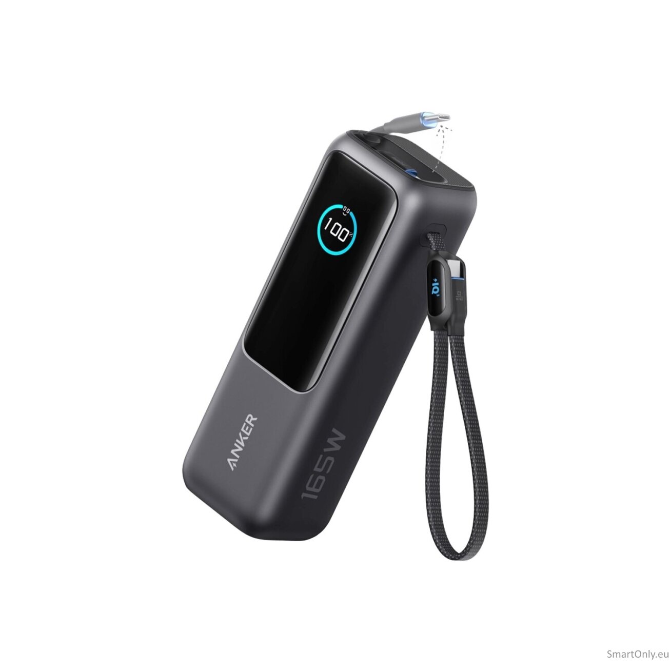 Anker Zolo Powerbank | A1695H11 | 25000 mAh | Built-In USB-C and Retractable Cable) | Grey 7