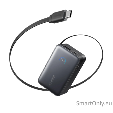 Anker Anker Nano Power Bank (10K, 45W, Built-In Retractable USB-C Cable), Black