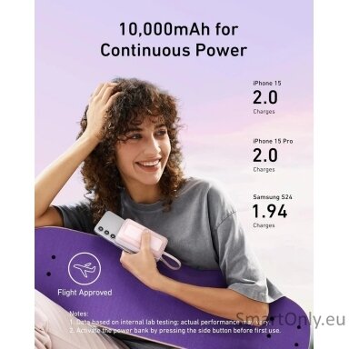 Anker Power Bank, Built-In USB-C Cable, 30W | A1688H21 | 10000 mAh | White Anker Power Bank, Built-In USB-C Cable, 30W | A1688H21 | 10000 mAh | White