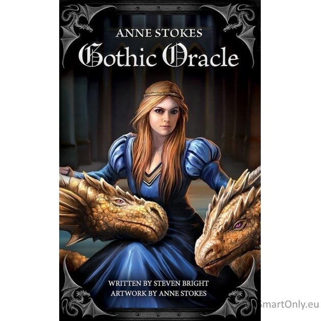 Anne Stokes Gothic Oracle Kortų ir knygos rinkinys US Games Systems 11