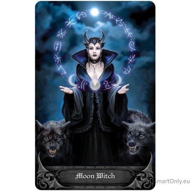 Anne Stokes Gothic Oracle Kortų ir knygos rinkinys US Games Systems 8