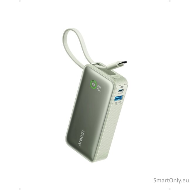 Anker 545 Nano Power Bank 10000mAh, PD 30W, Green | Anker Anker 545 Nano Power Bank 10000mAh, PD 30W, Green | Anker