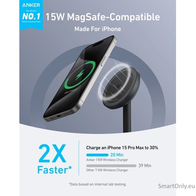 Anker MagGo Wireless Qi2 15W Charger | A25X1H11 2 Anker MagGo Wireless Qi2 15W Charger | A25X1H11 2