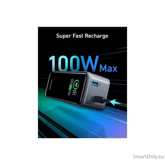 Anker Soundcore Power Bank, 200 W | Prime | 20000 mAh | Black 1 Anker Soundcore Power Bank, 200 W | Prime | 20000 mAh | Black 1