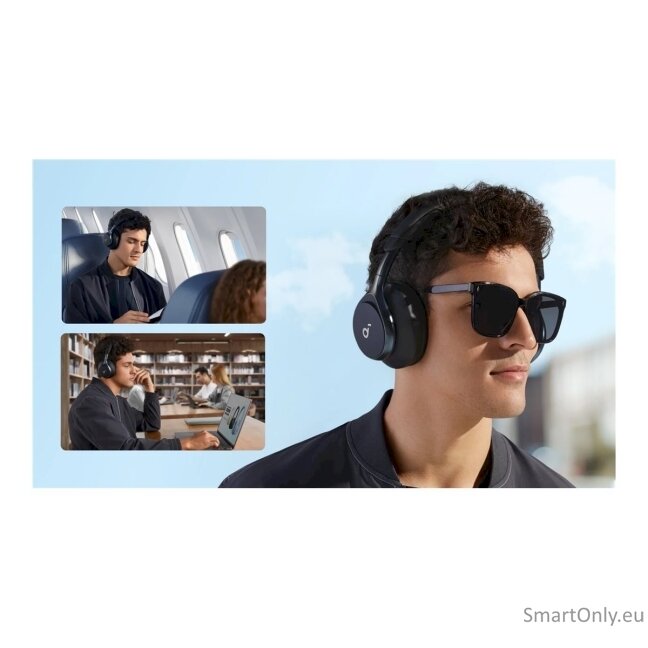 Anker Soundcore Space One Over-ear Headphones, Black | Anker Soundcore 9 Anker Soundcore Space One Over-ear Headphones, Black | Anker Soundcore 9