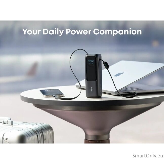 Anker Zolo Powerbank | A1695H11 | 25000 mAh | Built-In USB-C and Retractable Cable) | Grey 6