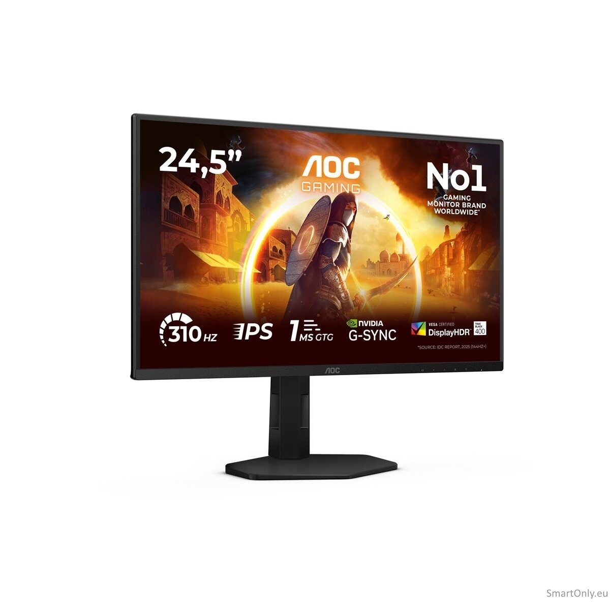 AOC | 25G4SXU | 24.5 " | IPS | FHD | 310 Hz | 1 ms | 1920 x 1080 pixels | 400 cd/m² | HDMI ports quantity 2 | Black 27