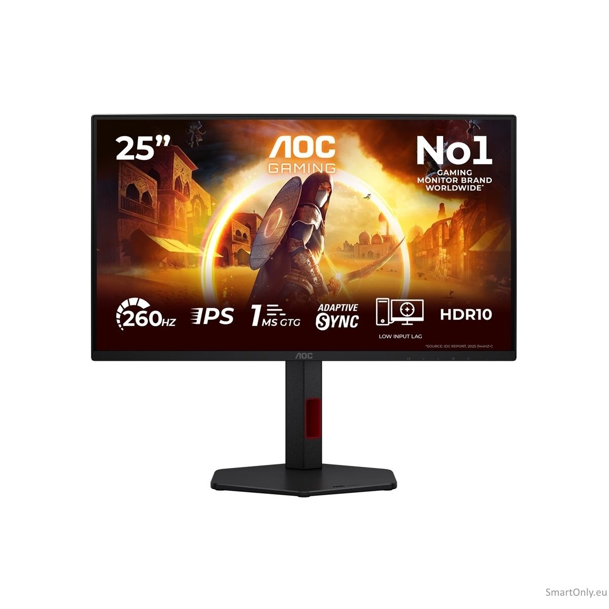 AOC | 25G4ZR | 25 " | Fast IPS | FHD | 16:9 | 240 Hz | 0.5 ms | 1920 x 1080 pixels | 300 cd/m² | HDMI ports quantity 2 | Black 5
