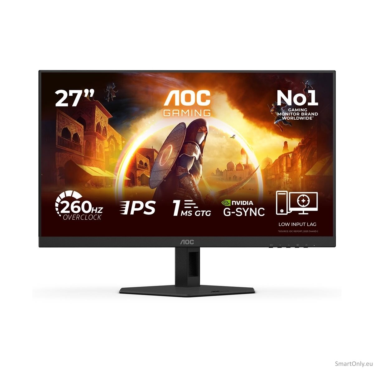 AOC 27G4ZRE | 27 " | Fast IPS | FHD | 16:9 | 260 Hz | 1 ms | 1920 x 1080 pixels | 300 cd/m² | HDMI ports quantity 2 | Black 4 AOC 27G4ZRE | 27 " | Fast IPS | FHD | 16:9 | 260 Hz | 1 ms | 1920 x 1080 pixels | 300 cd/m² | HDMI ports quantity 2 | Black 4