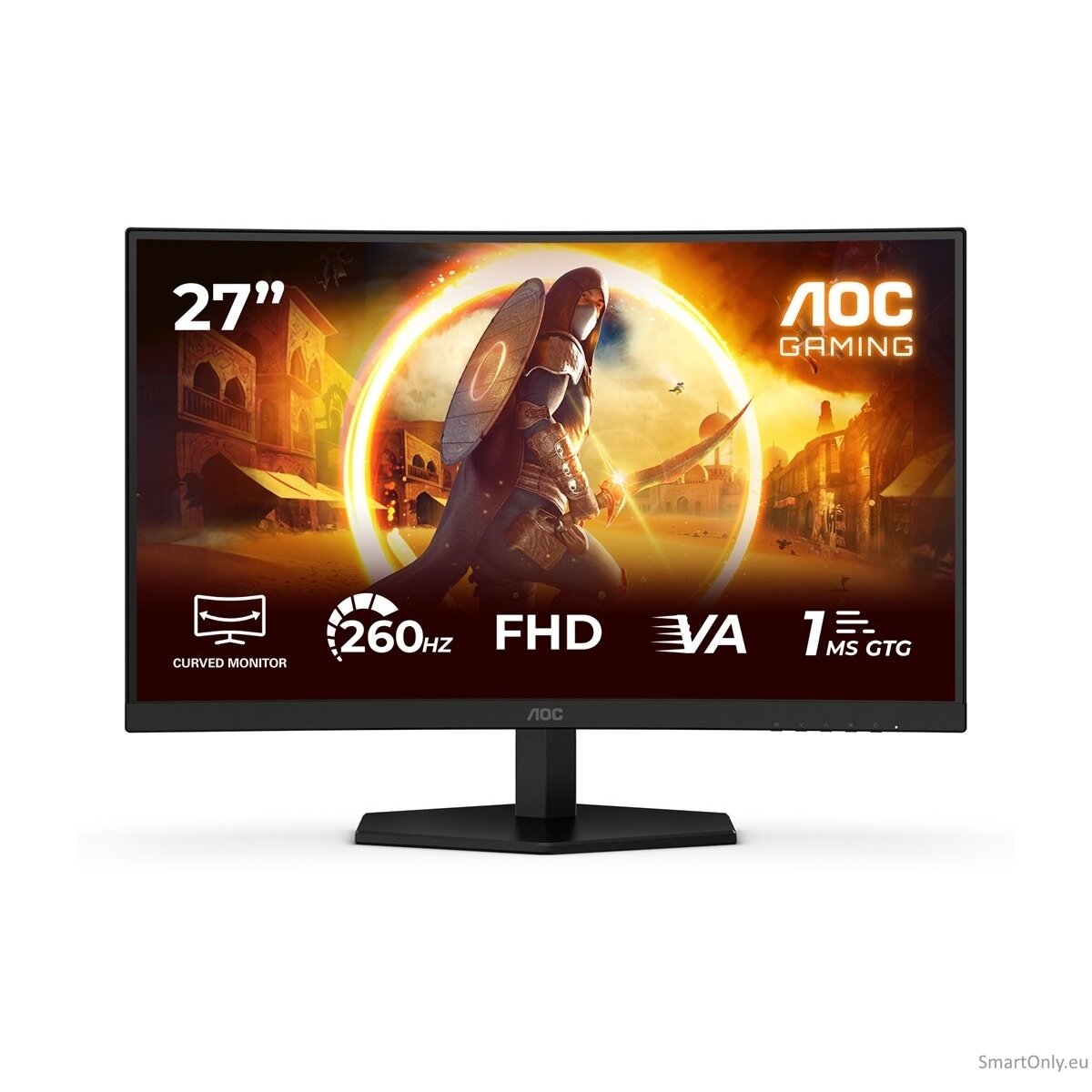 AOC C27G42ZE | 27 " | Fast VA | FHD | 16:9 | 260 Hz | 1 ms | 1920 x 1080 pixels | 300 cd/m² | HDMI ports quantity 1 | Black 4