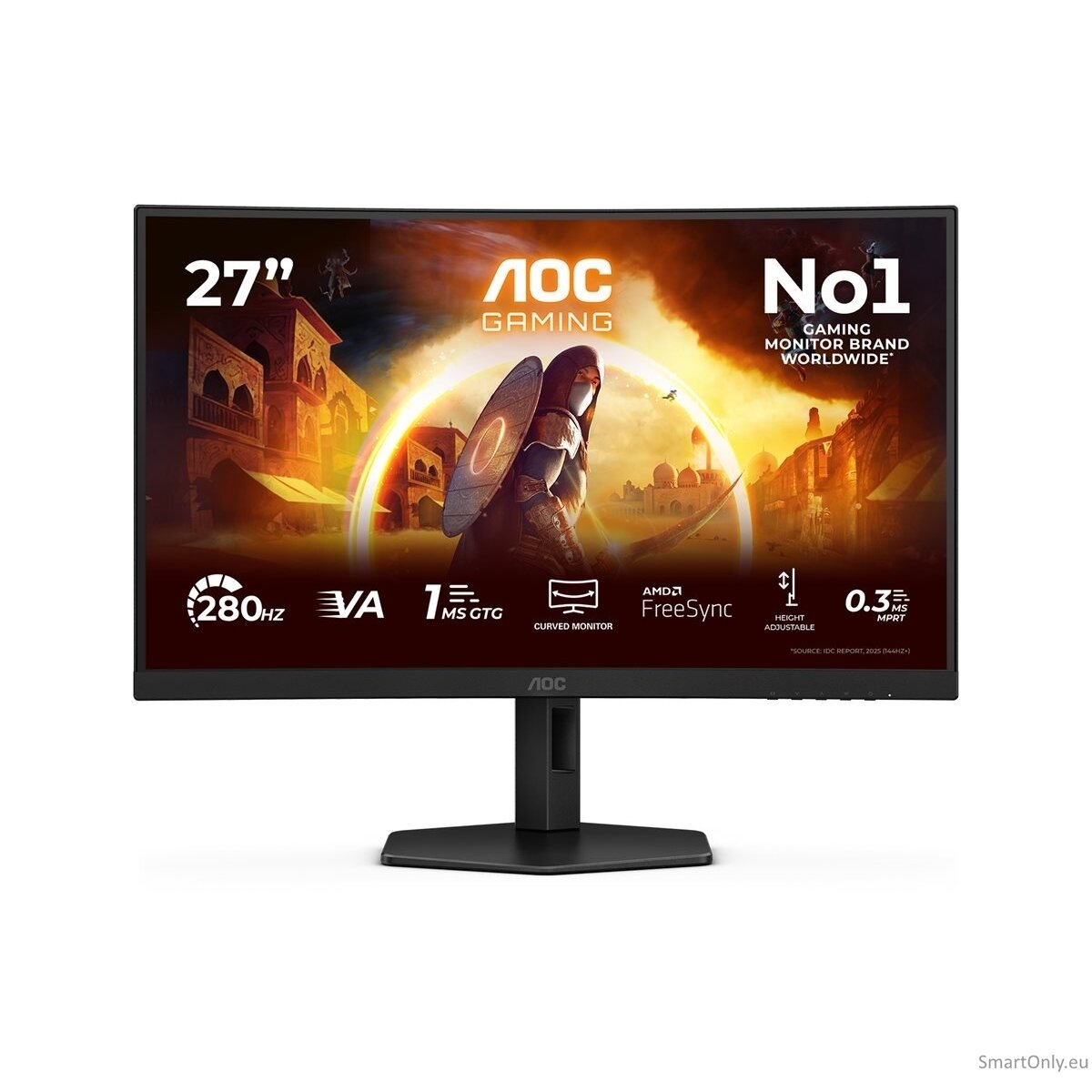 AOC | C27G4ZXU | 27 " | VA | FHD | 16:9 | 280 Hz | 1 ms | 1920 x 1080 pixels | 300 cd/m² | HDMI ports quantity 2 48