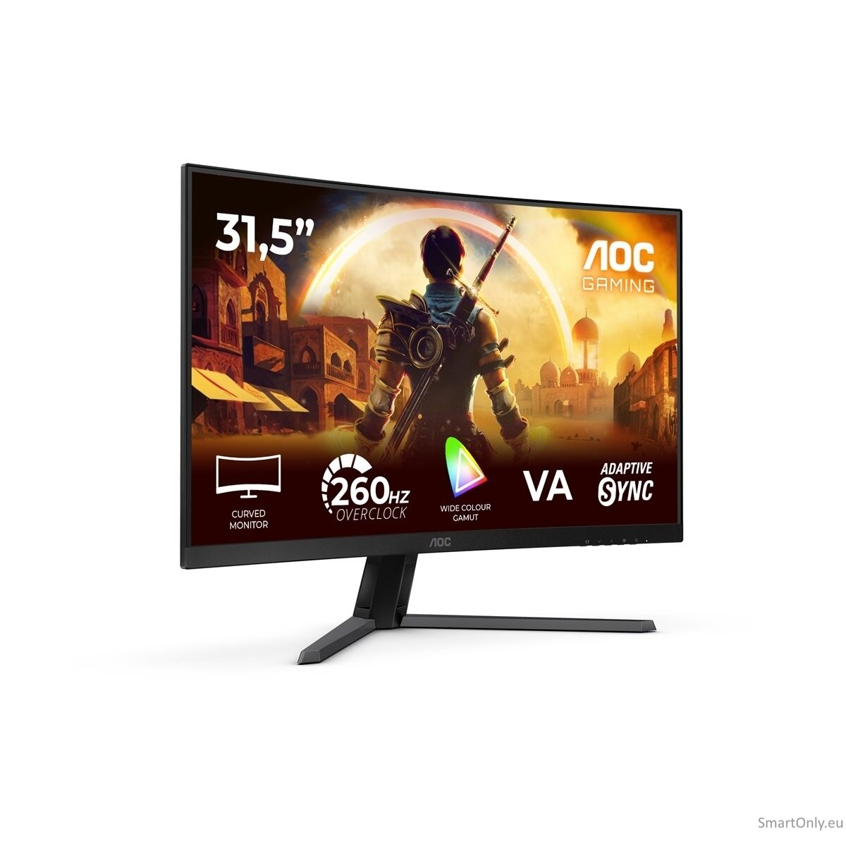 AOC C32G42ZE | 31.5 " | VA | FHD | 16:9 | 260 Hz | 4 ms | 1920 x 1080 pixels | 300 cd/m² | HDMI ports quantity 1 | Black 18