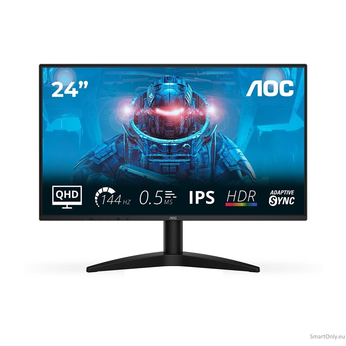 AOC | Q24B36X | 24 " | IPS | QHD | 16:9 | 144 Hz | 4 ms | 2560 x 1440 pixels | 300 cd/m² | HDMI ports quantity 1 | Black 24