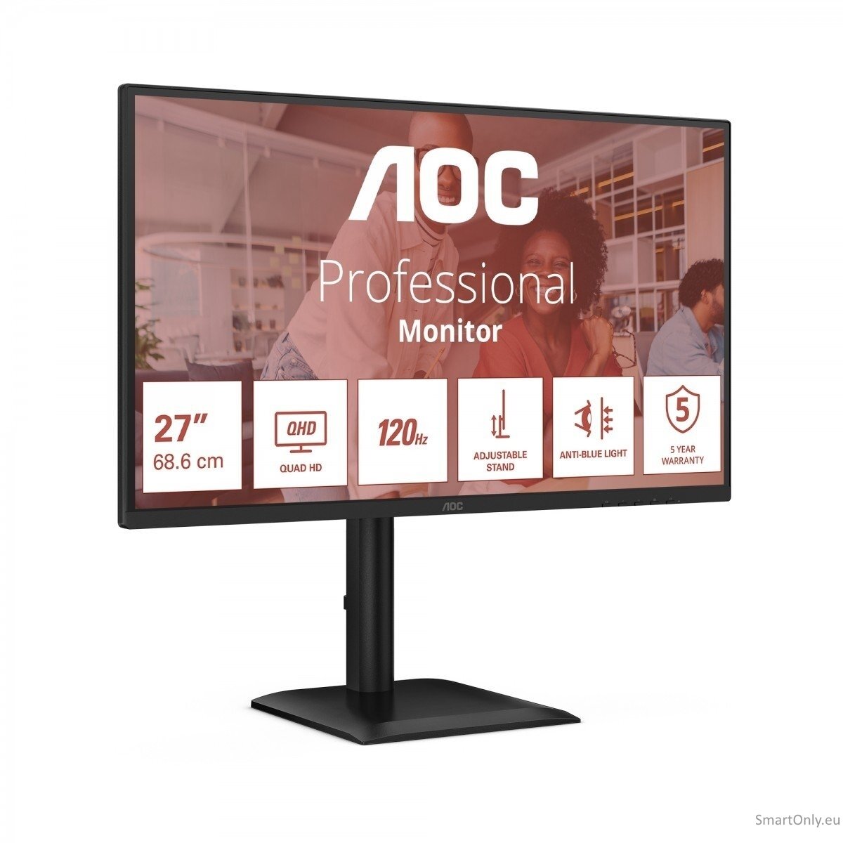 AOC | Q27E4CV | 27 " | IPS | QHD | 16:9 | 120 Hz | 4 ms | 2560 x 1440 pixels | 350 cd/m² | HDMI ports quantity 1 | Black AOC | Q27E4CV | 27 " | IPS | QHD | 16:9 | 120 Hz | 4 ms | 2560 x 1440 pixels | 350 cd/m² | HDMI ports quantity 1 | Black