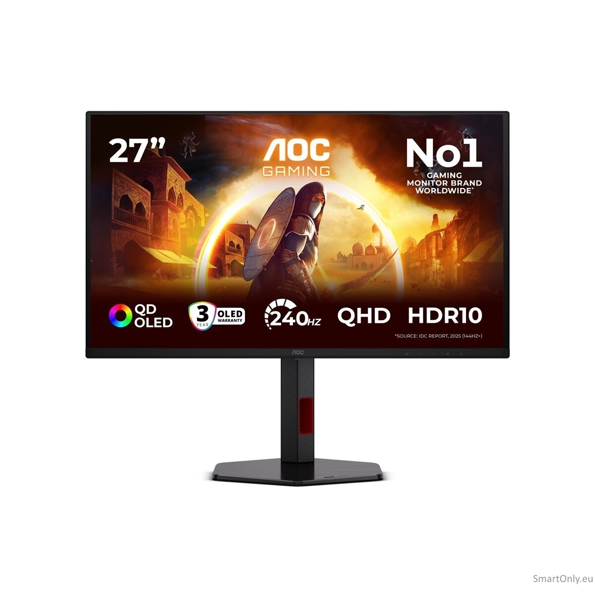 AOC | Q27G4ZDR | 27 " | QD-OLED | QHD | 16:9 | 240 Hz | 0.03 ms | 2560 x 1440 pixels | 400 cd/m² | HDMI ports quantity 2 | Black 39 AOC | Q27G4ZDR | 27 " | QD-OLED | QHD | 16:9 | 240 Hz | 0.03 ms | 2560 x 1440 pixels | 400 cd/m² | HDMI ports quantity 2 | Black 39