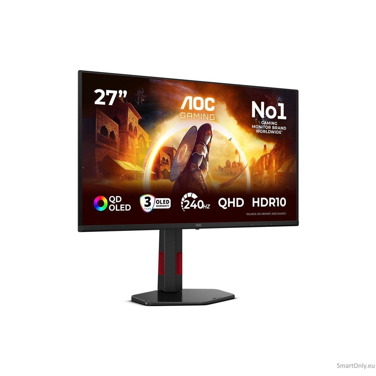 AOC | Q27G4ZDR | 27 " | QD-OLED | QHD | 16:9 | 240 Hz | 0.03 ms | 2560 x 1440 pixels | 400 cd/m² | HDMI ports quantity 2 | Black 55