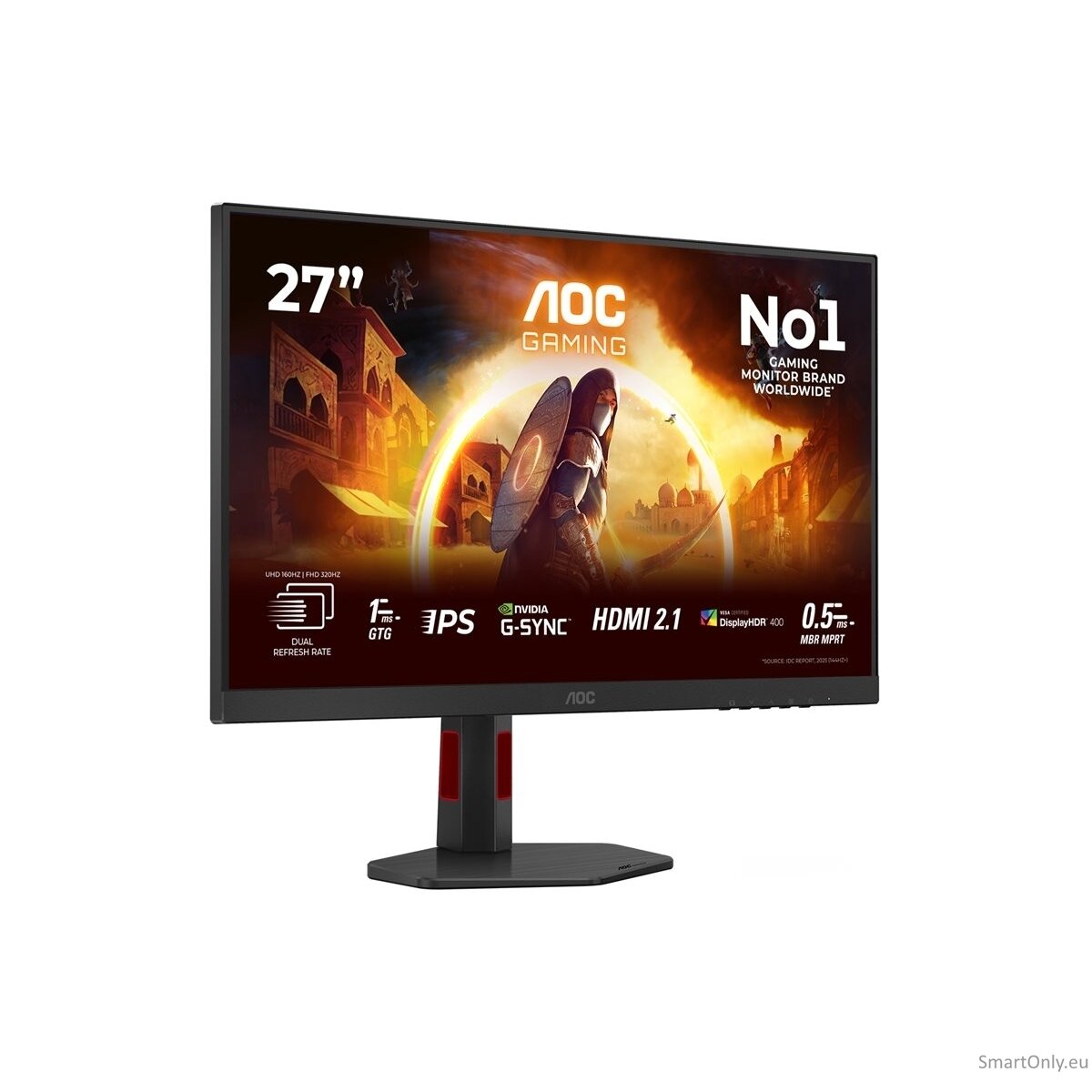 AOC | U27G4R | 27 " | Fast IPS | UHD | 16:9 | 120 Hz | 1 ms | 3840 x 2160 pixels | 400 cd/m² | HDMI ports quantity 2 | Black 41 AOC | U27G4R | 27 " | Fast IPS | UHD | 16:9 | 120 Hz | 1 ms | 3840 x 2160 pixels | 400 cd/m² | HDMI ports quantity 2 | Black 41