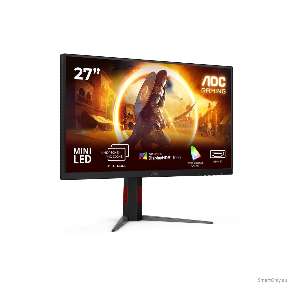 AOC | U27G4XM | 27 " | Fast IPS | UHD | 16:9 | 160 Hz | 1 ms | 3840 x 2160 pixels | 1200 cd/m² | HDMI ports quantity 1 | Black 13 AOC | U27G4XM | 27 " | Fast IPS | UHD | 16:9 | 160 Hz | 1 ms | 3840 x 2160 pixels | 1200 cd/m² | HDMI ports quantity 1 | Black 13